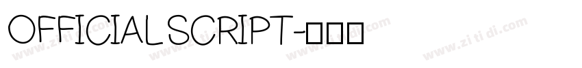 OFFICIAL SCRIPT字体转换